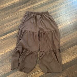 SHEIN Brown Flare Pants
